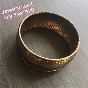 Large gold bangle